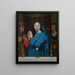 De Maagd aanbidt de hostie - Jean-Auguste-Dominique Ingres — ingelijst kunstwerk aan de muur