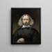 Zelfportret - Jean Augustin Daiwaille — ingelijst kunstwerk aan de muur