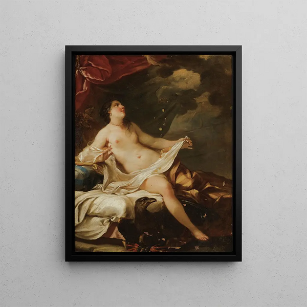 Danaë - Jean Baptiste Marie Pierre — framed artwork on a wall