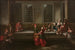 Dans in het Harem - Jean-Baptiste Vanmour — weergave van het kunstwerk