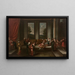 Nieuwe aankomst in het harem - Jean-Baptiste Vanmour — ingelijst kunstwerk aan de muur