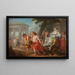 van Cléobis en Biton met Cydippe voor de tempel van Hera - Jean Bardin — ingelijst kunstwerk aan de muur
