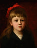 Portret van een meisje - Jean Benner — weergave van het kunstwerk