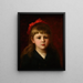 Portret van een meisje - Jean Benner — ingelijst kunstwerk aan de muur