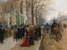 van Na de dienst in de Sint-Trinitaskerk, Kerstmis 1890 - Jean Béraud — weergave van het kunstwerk