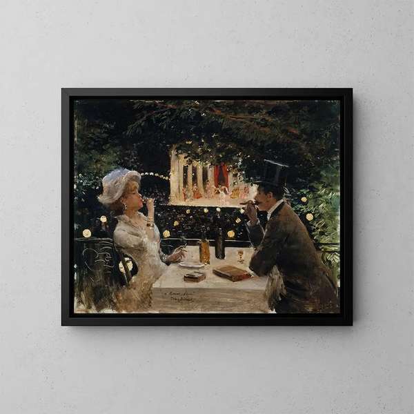 Diner bij de Ambassadeurs - Jean Béraud — ingelijst kunstwerk aan de muur