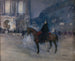 Façade van het Operagebouw op een gala-avond - Jean Béraud — weergave van het kunstwerk