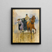 Jong meisje dat uit een fiacre stapt - Jean Béraud — ingelijst kunstwerk aan de muur