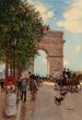 L'Arc de Triomphe Champs-Élysées - Jean Béraud — weergave van het kunstwerk