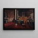 van Jean Béraud's Schilderij De redactiekamer van de Journal des débats — ingelijst kunstwerk aan de muur