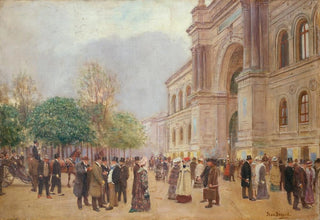 Jean Braud - La sortie du Salon au Palais de lIndustrie.webp
