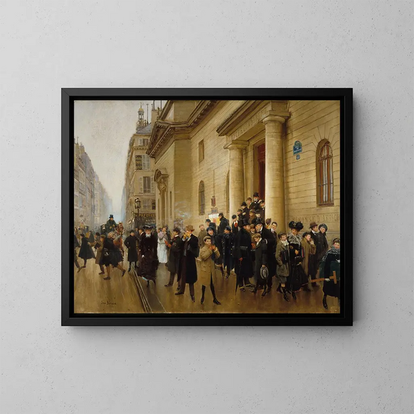La sortie du lycée Condorcet - Jean Béraud — ingelijst kunstwerk aan de muur
