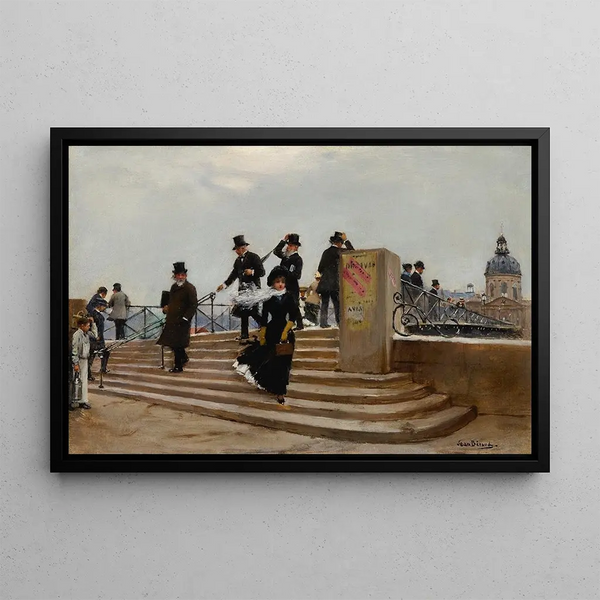 Jean Braud - Le Pont Des Arts Par Grand Vent.webp