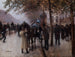 Le boulevard des Capucines le soir devant le Café Napolitain - Jean Béraud — weergave van het kunstwerk
