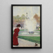 Parisian at the Champs-Élysées roundabout - Jean Béraud — framed artwork on a wall