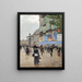 Paris rue du Havre - Jean Béraud — framed artwork on a wall