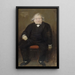 Portrait of Ernest Renan 1823-1892 philosopher - Jean Béraud — framed artwork on a wall