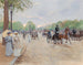 Op de Champs-Élysées - Jean Béraud — weergave van het kunstwerk