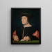 Portrait of a Banker - Jean Clouet — framed artwork on a wall