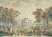 De gevel van de tuin van Bagatelle - Jean Démosthène Dugourc — weergave van het kunstwerk
