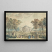 De gevel van de tuin van Bagatelle - Jean Démosthène Dugourc — ingelijst kunstwerk aan de muur
