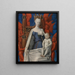 van het Madonna en Kind met engelen - Jean Fouquet — ingelijst kunstwerk aan de muur