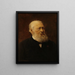 L'écrivain Hendrik Conscience - Jean François Portaels — ingelijst kunstwerk aan de muur