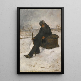 Jean Franois Raffalli - Le cheminot dans la neige.webp