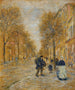 Een straat in Asnières - Jean - François Raffalli — weergave van het kunstwerk