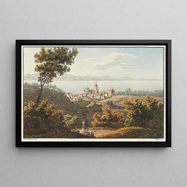 Lausanne - Jean Henri Baumann — framed artwork on a wall