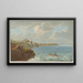Vue de Neuchâtel prise de la route neuve - Jean Henri Baumann — framed artwork on a wall