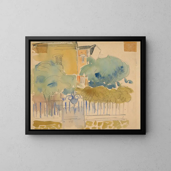 Country House - Jean Hippolyte Marchand — framed artwork on a wall