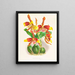 Odontoglossum grande - Jean Jules Linden — ingelijst kunstwerk aan de muur
