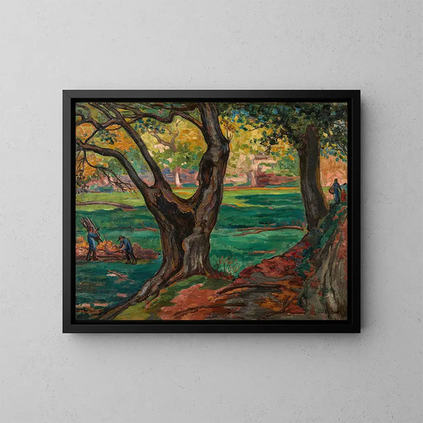 in the woods - Jean Misceslas Peské — framed artwork on a wall