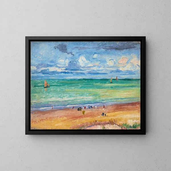 La Plage - Jean Misceslas Peské — framed artwork on a wall