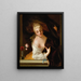 Een dame aan het raam - Jean Raoux — ingelijst kunstwerk aan de muur