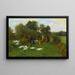 De wandeling - Jean Richard Goubie — ingelijst kunstwerk aan de muur