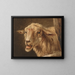 Hoofd van een schaap na Andries Vermeulen - Jean Zacharie Mazel — ingelijst kunstwerk aan de muur
