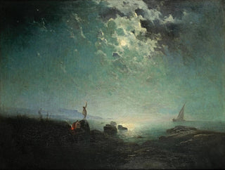 Jean dAlheim - Moonlit coastal scene.webp