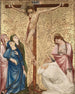 Calvaire met een monnik van de karmelietenorde - Jean de Beaumetz — weergave van het kunstwerk