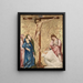 Calvaire met een monnik van de karmelietenorde - Jean de Beaumetz — ingelijst kunstwerk aan de muur