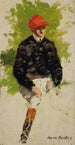 Studie voor een jockey - Jean van Marcke de Lummen — weergave van het kunstwerk