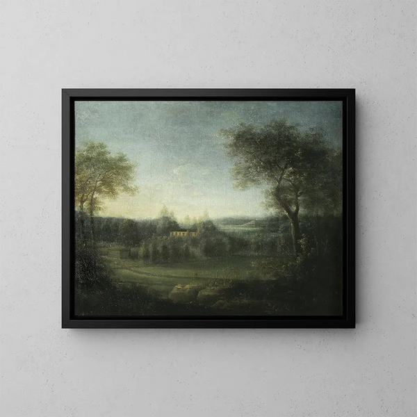 Rosendal gezien vanaf het zuidoosten - Jeanna Elisabeth Ekerman — ingelijst kunstwerk aan de muur