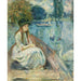 Reproductie van het schilderij Jeanne Fourmanoir op het Meer - Berthe Morisot