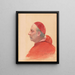 Een kardinaal op profiel - Jehan Georges Vibert — ingelijst kunstwerk aan de muur