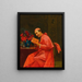 Een leuke leeservaring - Jehan Georges Vibert — ingelijst kunstwerk aan de muur