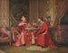 Discussie vriendschappelijk tussen kardinalen - Jehan Georges Vibert — weergave van het kunstwerk
