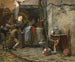 De verkoop van roerende goederen - Jehan Georges Vibert — weergave van het kunstwerk