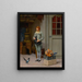 Le Nouveau Commis - Jehan Georges Vibert — ingelijst kunstwerk aan de muur