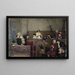 Het Proces van Pierrot - Jehan Georges Vibert — ingelijst kunstwerk aan de muur